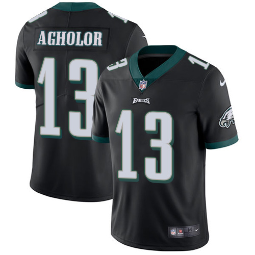Nike Eagles #13 Nelson Agholor Black Alternate Men's Stitched NFL Vapor Untouchable Limited Jersey